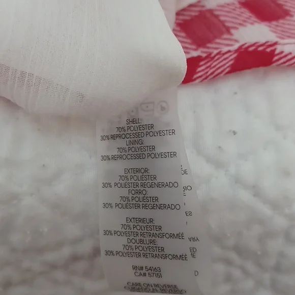 Tommy Hilfiger red and white gingum blouse/top.Large EUC - Picture 6 of 8